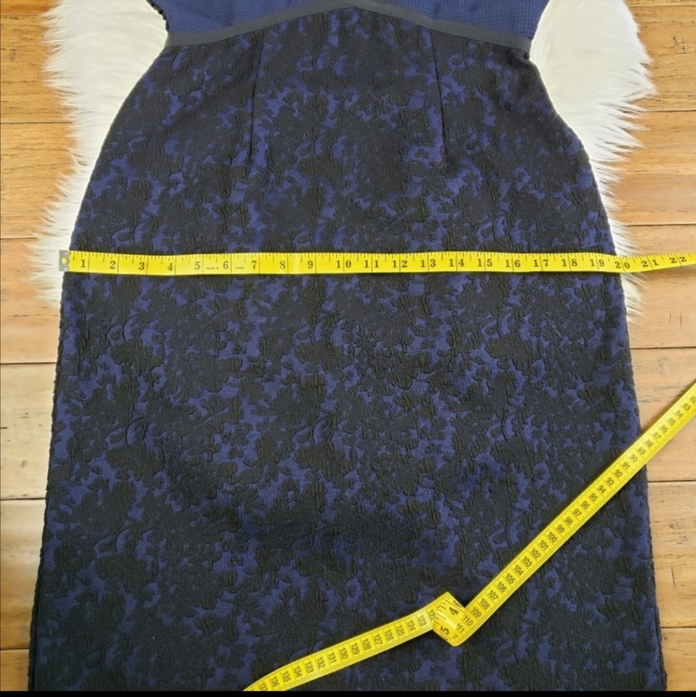 Anthropologie moulinette soeurs Blue Black Lace dress - Picture 6 of 15